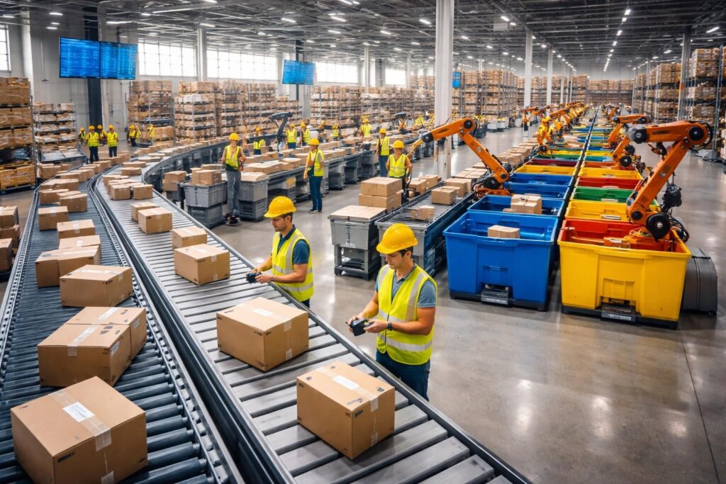 découvrez le fonctionnement d'un centre de tri logistique : organisation, processus de tri, et optimisation des flux pour une gestion efficace des colis et marchandises.