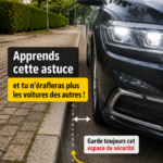 Image d'une voiture avec un conducteur prudent évitant un accrochage.