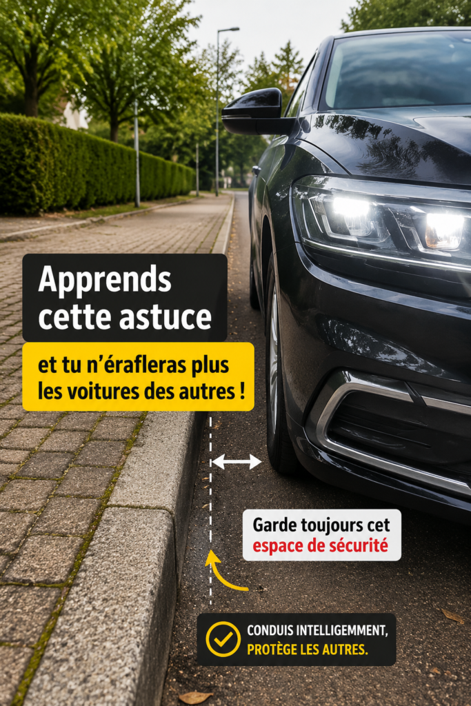 Image d'une voiture avec un conducteur prudent évitant un accrochage.
