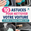 Voiture propre avec intérieur soigné, prête pour un road trip.