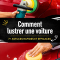 Voiture brillante après un polissage réussi