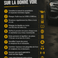 Conducteur concentré lors d'une promenade avec un rythme de conduite équilibré