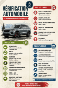 Vérification complète d'un véhicule avant de prendre la route.